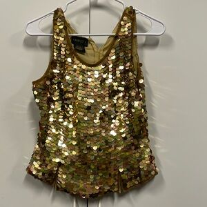 Vintage sequin Chadry top.  Lined in silk.  Vegas, NYE, costume